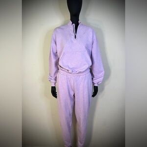 Training Oversized Fleece Gymshark Light Purple Women's Sweater/Sweatpants